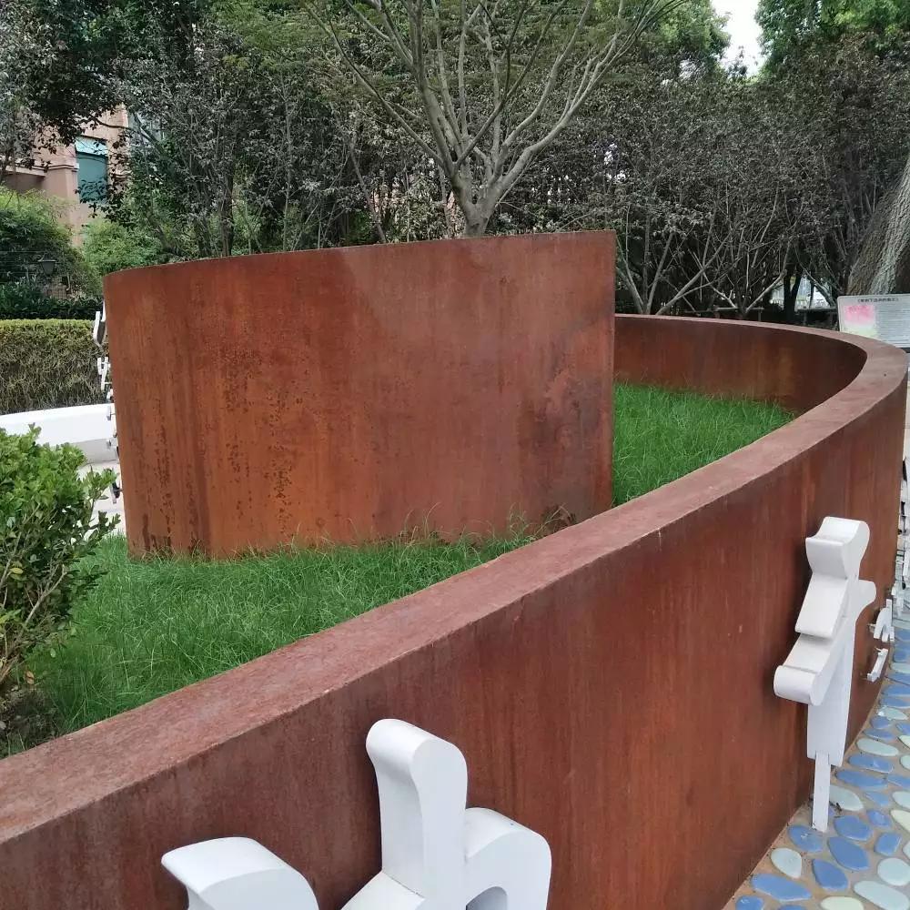 喀左耐候钢板花园围边